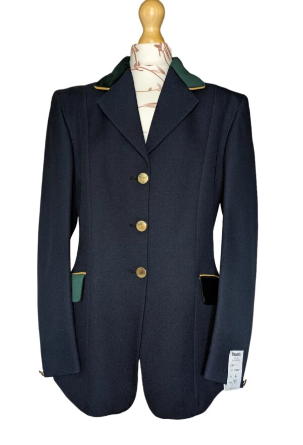 Phoenix Ladies Navy Blue Show Jacket Velvet Trim