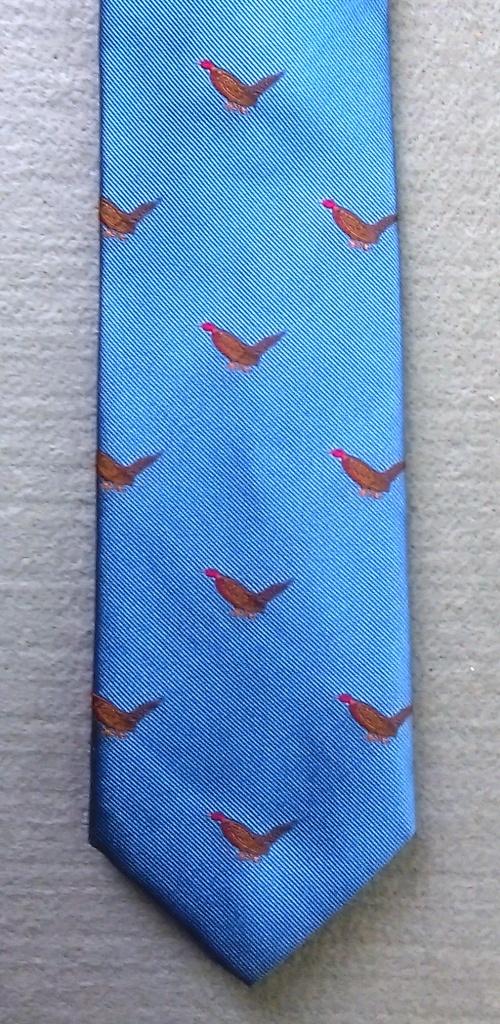 Charles Tyrwhitt Blue Tie with Pheasant Motive