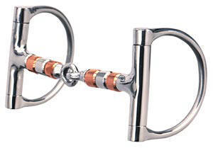 Lorina Copper Roller D Ring Snaffle Bit