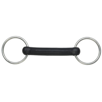Loose Ring Flexible Rubber Mouth Snaffle Bit (Shires)