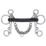Pelham Hard Rubber Mullen Mouth 4.5" ONLY (HUX Equestrian)
