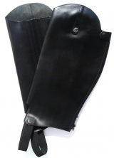 Saddlecraft Leather Gaiters Black - Calf 44cm Leg 41cm