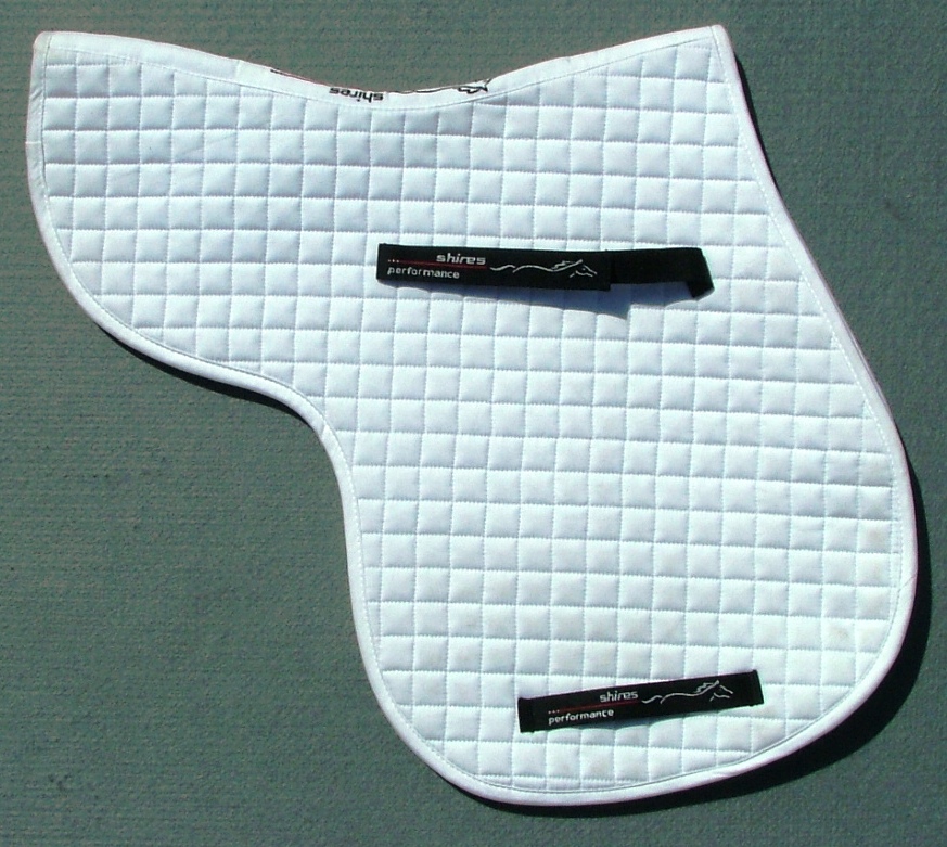 Shires Performance GP Numnah (4377) Full White ONLY