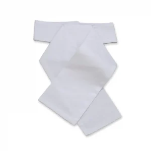 Plain White Pique Riding Stock - Ready Tied
