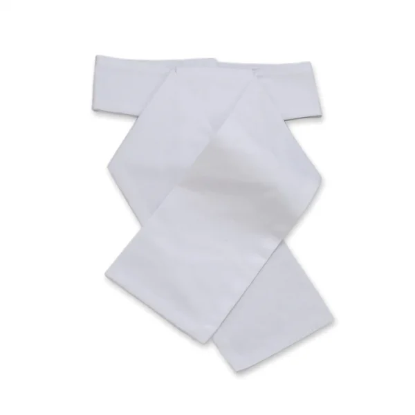 Plain White Pique Riding Stock - Ready Tied