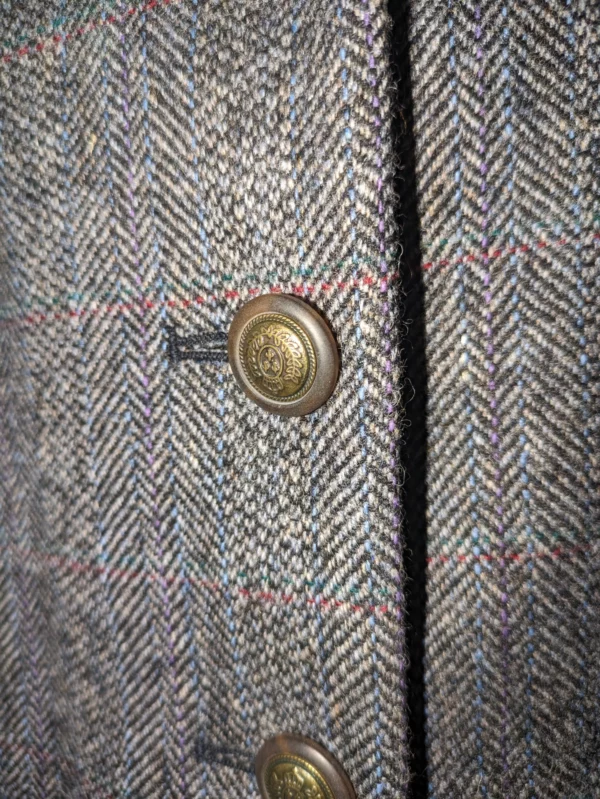 Pytchley Ladies Bramham Tweed Jacket (Half Trim) 38" - Image 3